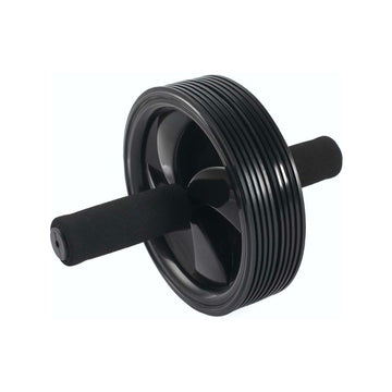 Zen Flex Fitness Exercise AB Wheel Roller - Black - 18.5x18.5cm